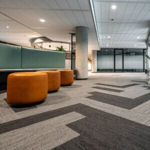 Pristine clean carpet.